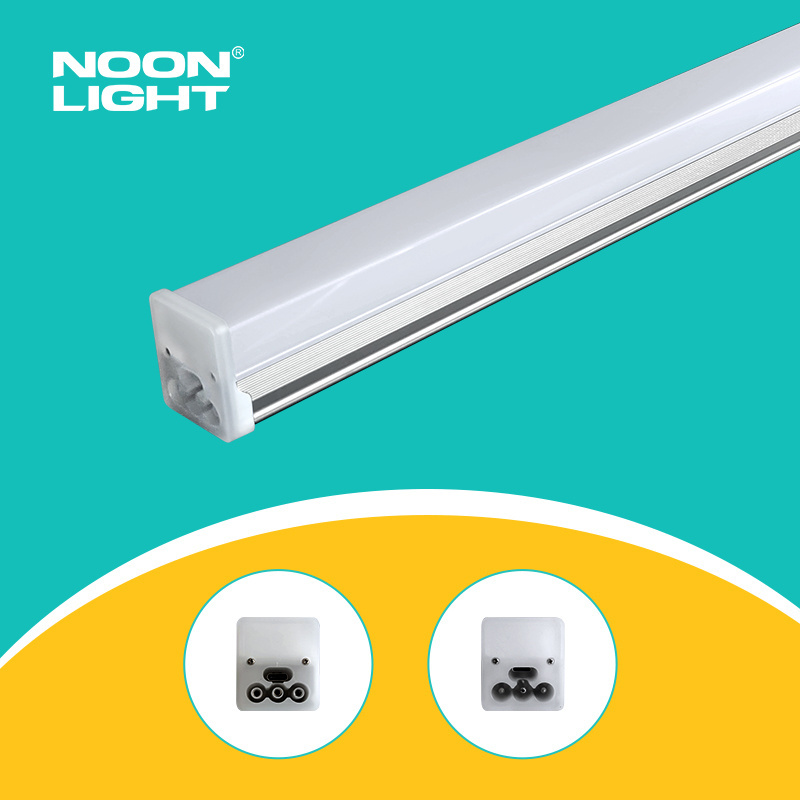 Linear Plastic Square Linkable T8 Integrated LED Tube Light LED Energy Bulb Fluorescent Lamp Replacement CE RoHS