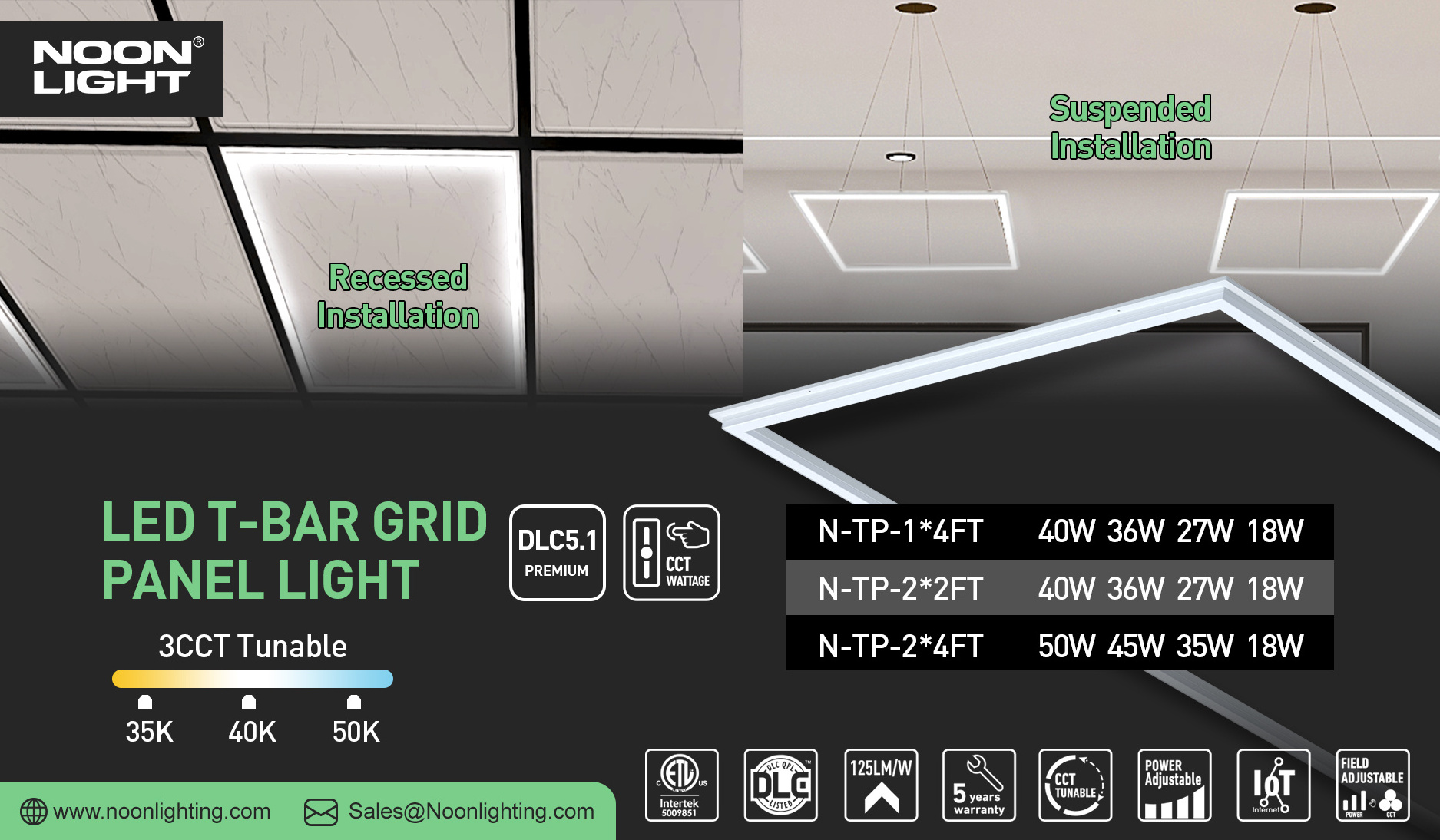 ETL Listed 40W 50W Recessed Mount Aluminium Led Frame Panel Light 2x2 2x4 fixture