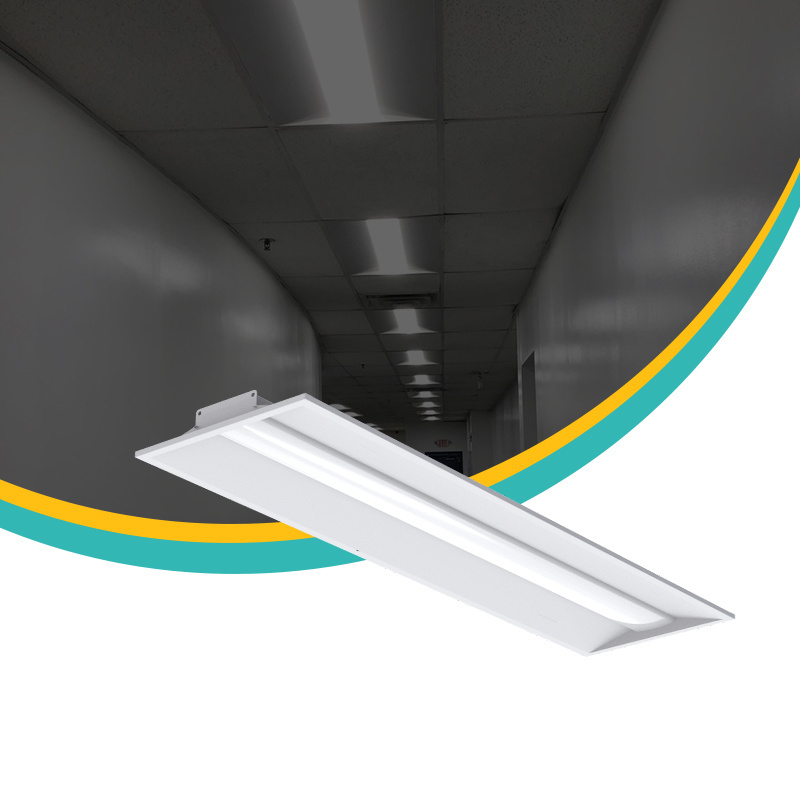 DLC Standard LED Troffer 2x2 2x4 40W 50W LED Panel Light Troffer with Dimmable Sensor Emergency