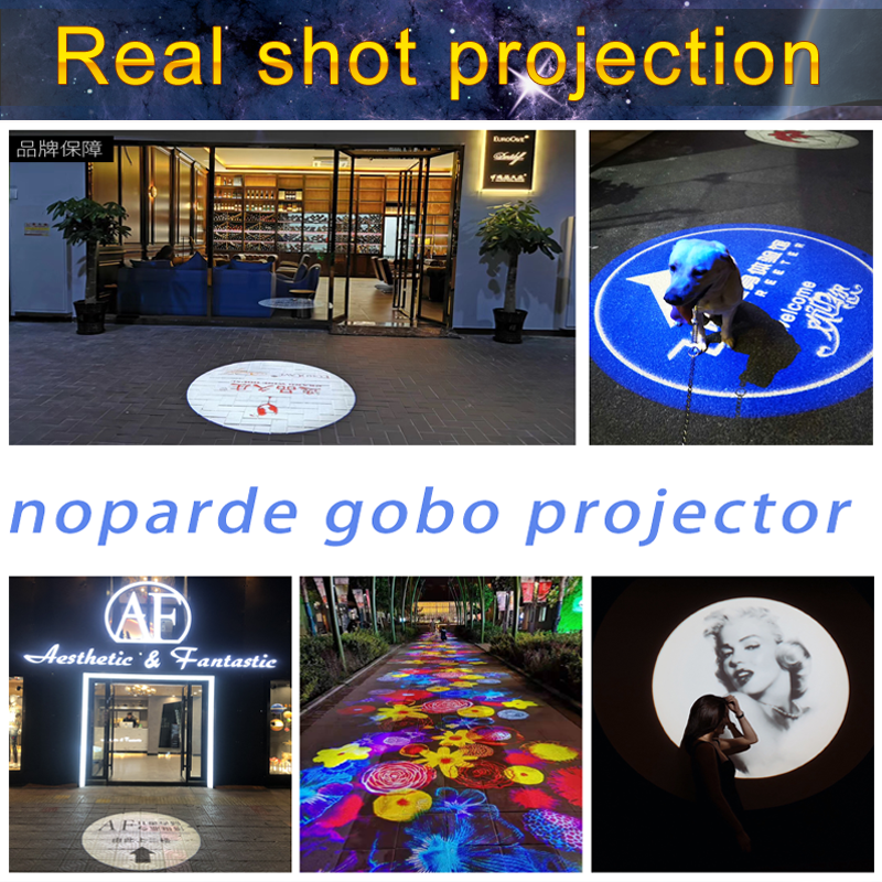 30W waterproof commercial Advertising Gobo static Led Logo Floor  Projection lamp