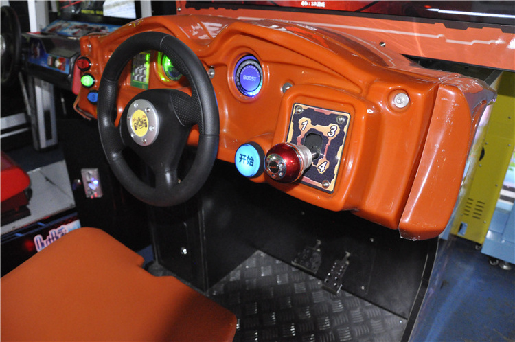 Indoor coin operated 42'' LCD FF Super cars racing game simulator for adult