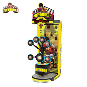 Big punch target boxing game machine, electronic boxing arcade game machine with ticket for prize