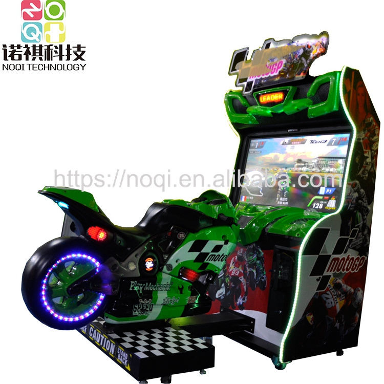 Indoor coin operated championship moto bike simulator motorcycle racing ...
