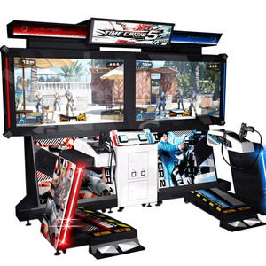 2 Players coin operated time crisis 3 4 5, ct5 arcade video simulator gun shoot game machine