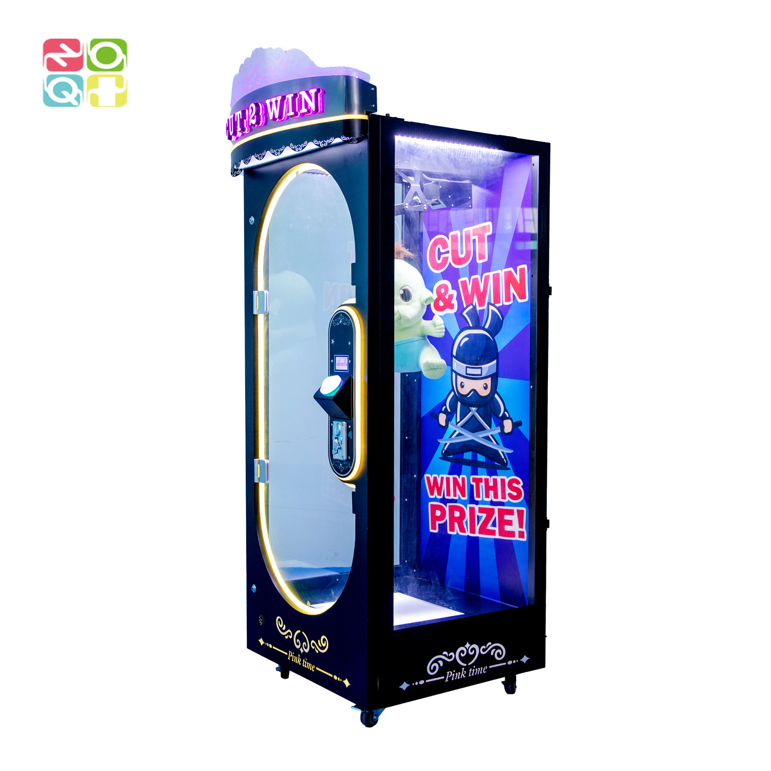 CUT 2 WIN Scissors Plush Toys  Coin Operated Game Drop The Prize  Barber Cut  Arcade Vending Machine