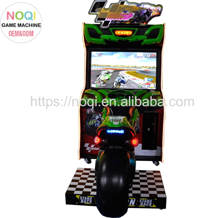 Indoor coin operated championship moto bike simulator motorcycle racing ...