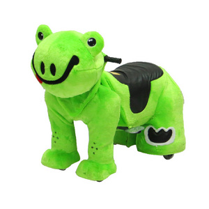 Amusement Park Kids Electric Walking Animal Ride Panda Ride on Indoor 1 Piece Picture 100w Dinosaur Electric Car Dinosaur Puppet