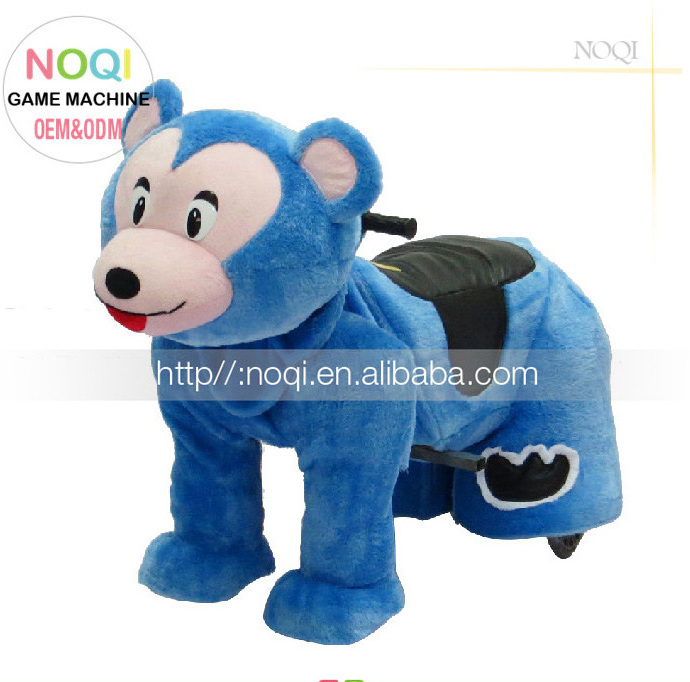 Toy Plush Electric Walking Animal Ride for 2 Riders, Coin Operated Kiddie Animal Customize Ce 100w Electric Dinosaur Car