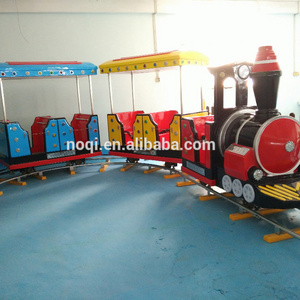 Cheap funny amusement kiddie amusement rides mini electric toy train with track