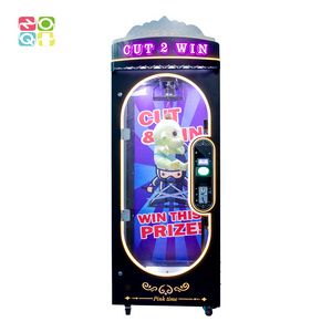 CUT 2 WIN Scissors Plush Toys  Coin Operated Game Drop The Prize  Barber Cut  Arcade Vending Machine