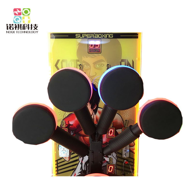 Big punch target boxing game machine, electronic boxing arcade game machine with ticket for prize