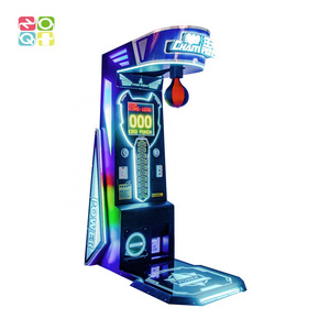 Sport Arcade Game Punching Machine Ticket Out Boxing Punch Machine With Beverage Reward