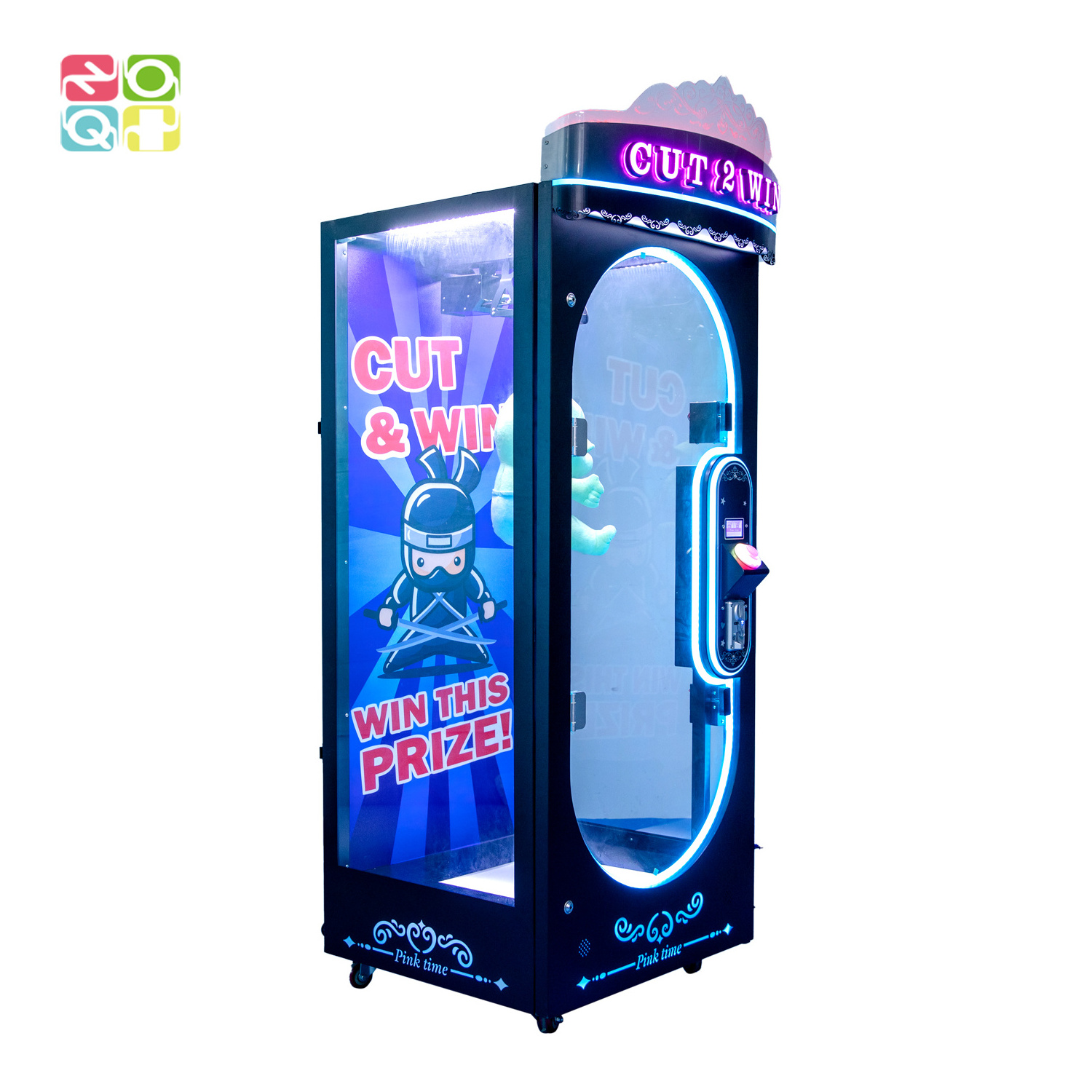 CUT 2 WIN Scissors Plush Toys  Coin Operated Game Drop The Prize  Barber Cut  Arcade Vending Machine