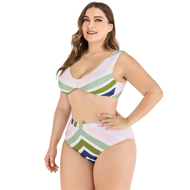 2021 Hot Selling Ladies Swimwear Bikini Wholesales Plus Size Two Pieces Swimwear for Woman