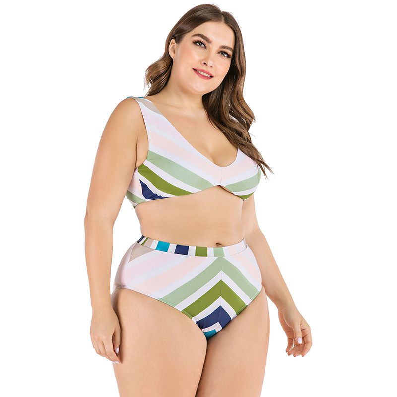 2021 Hot Selling Ladies Swimwear Bikini Wholesales Plus Size Two Pieces Swimwear for Woman