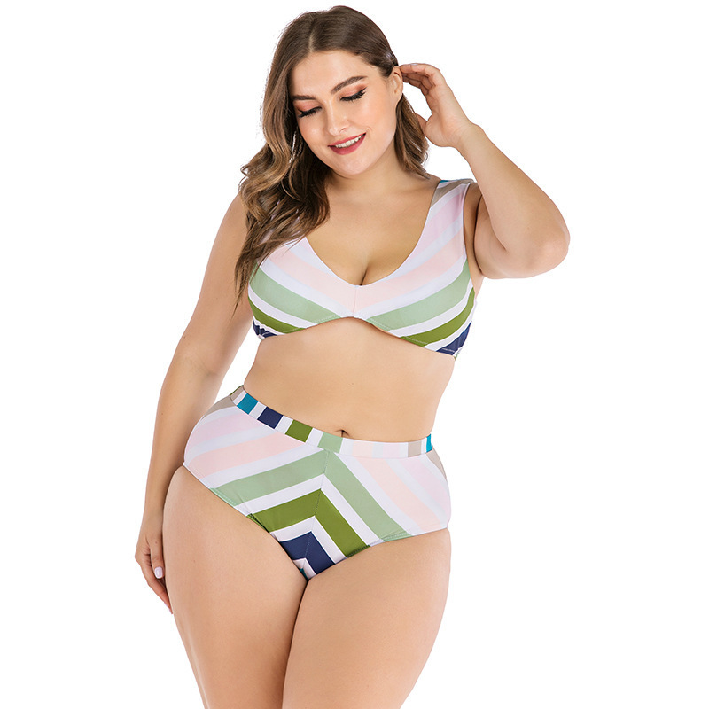 2021 Hot Selling Ladies Swimwear Bikini Wholesales Plus Size Two Pieces Swimwear for Woman