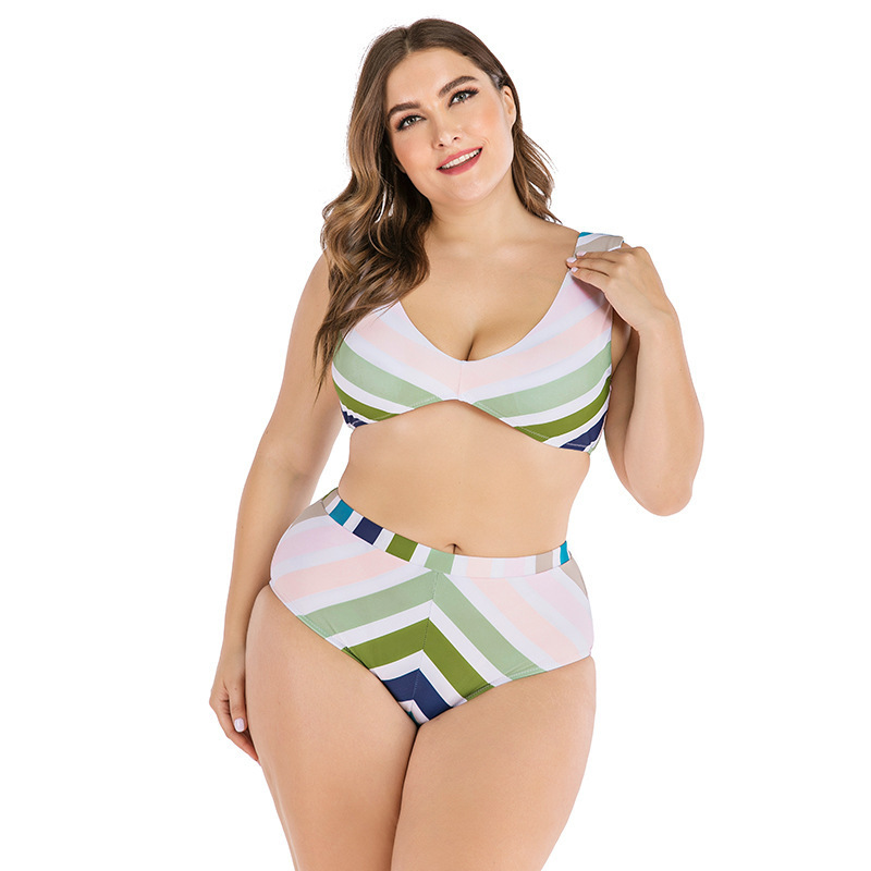 2021 Hot Selling Ladies Swimwear Bikini Wholesales Plus Size Two Pieces Swimwear for Woman