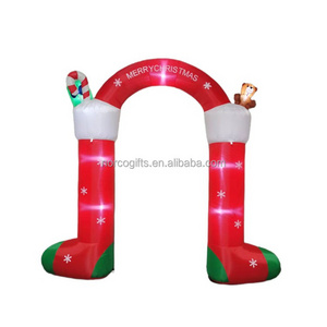 Wholesale China Inflatable halloween yard  Party Decoration Inflatable 2.4M Arch + Snowman + Santa Claus Decorations