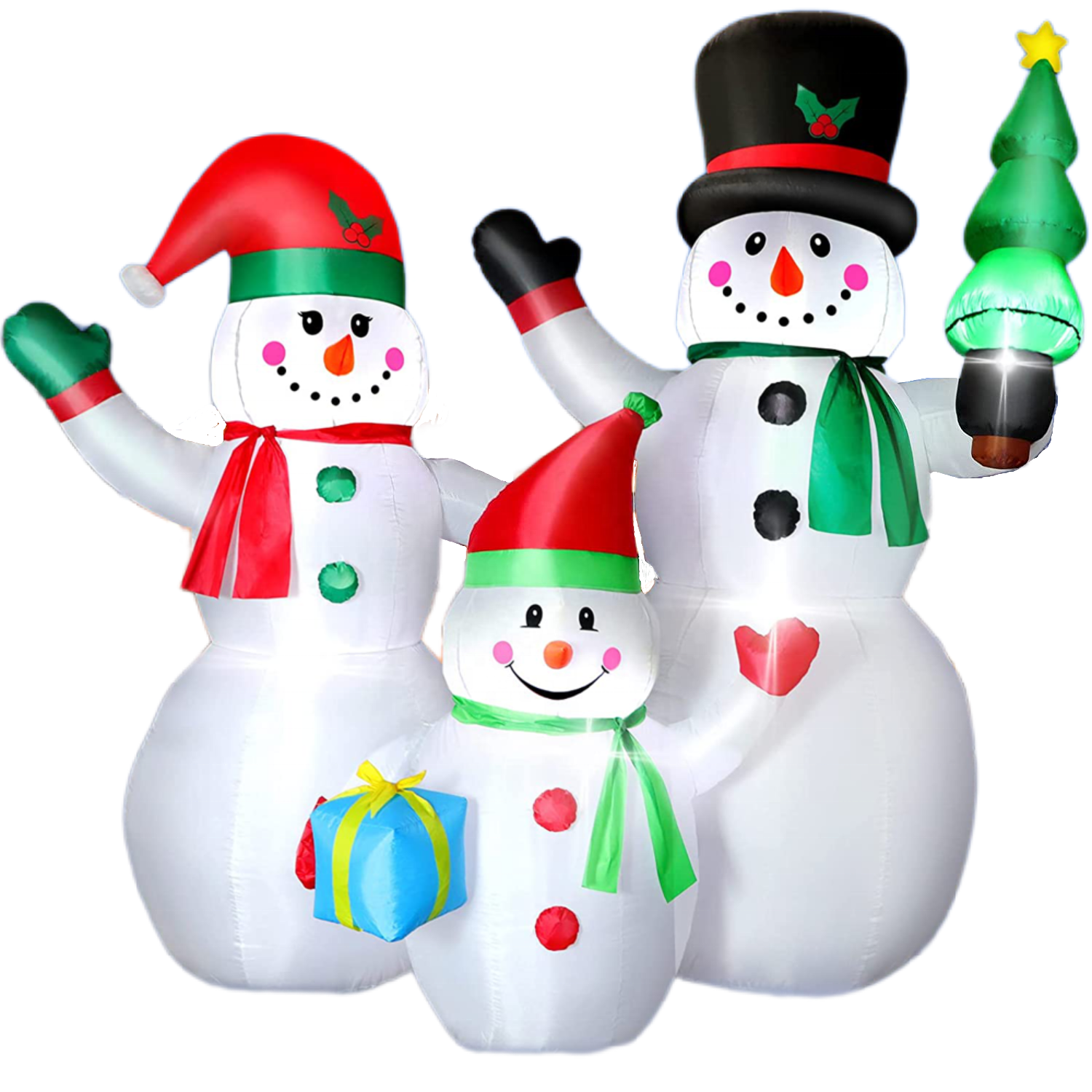 Christmas Inflatables Snowman Outdoor Decorations Blow Up Yard Decoration Clearance Built-in for Xmas Holiday Party