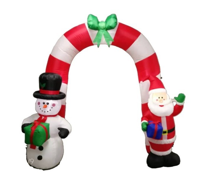 2022 Hot sale christmas building decorations inflatable christmas gingerbread  animal arch  inflables christmas dachshund