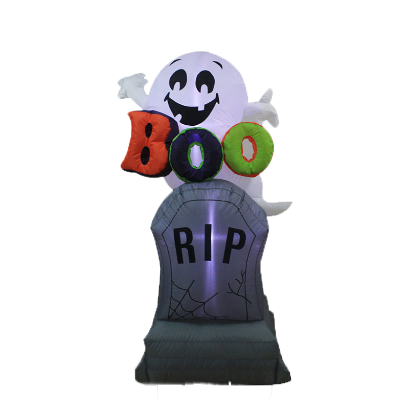 Wholesale Halloween Inflatables 5FT Outdoor Decorations Aliens Tombstone Built-in LED Light for Halloween Decor Lawn Garden