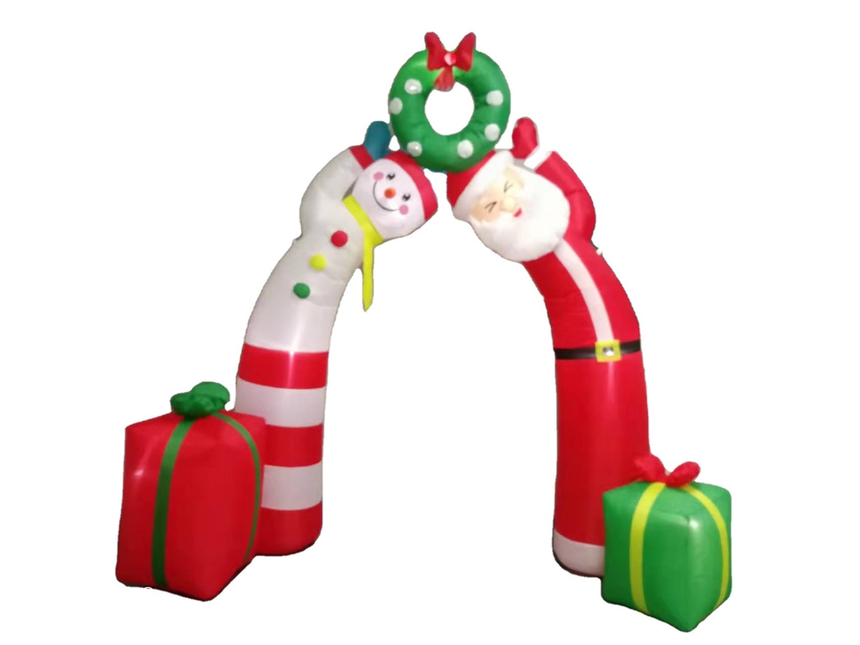 Wholesale China Inflatable halloween yard  Party Decoration Inflatable 2.4M Arch + Snowman + Santa Claus Decorations