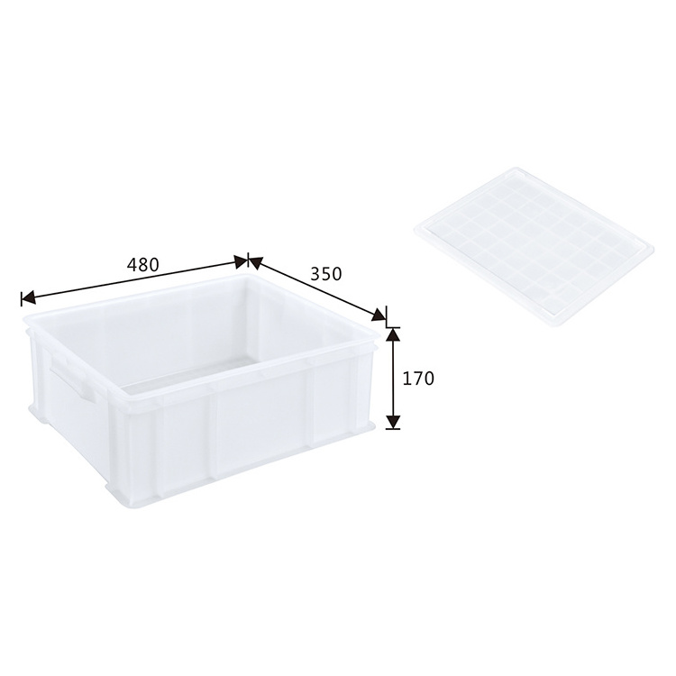 High-Quality Screw Hardware Organizer Plastic Turnover Commercial Rectangular Practical Crates