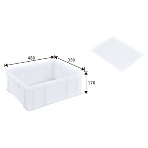 High-Quality Screw Hardware Organizer Plastic Turnover Commercial Rectangular Practical Crates