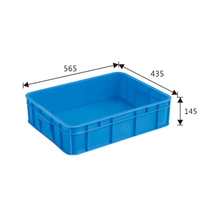 Plastic Turnover Commercial Rectangular Practical Crates Stackable Durable Stable Plastic Crates