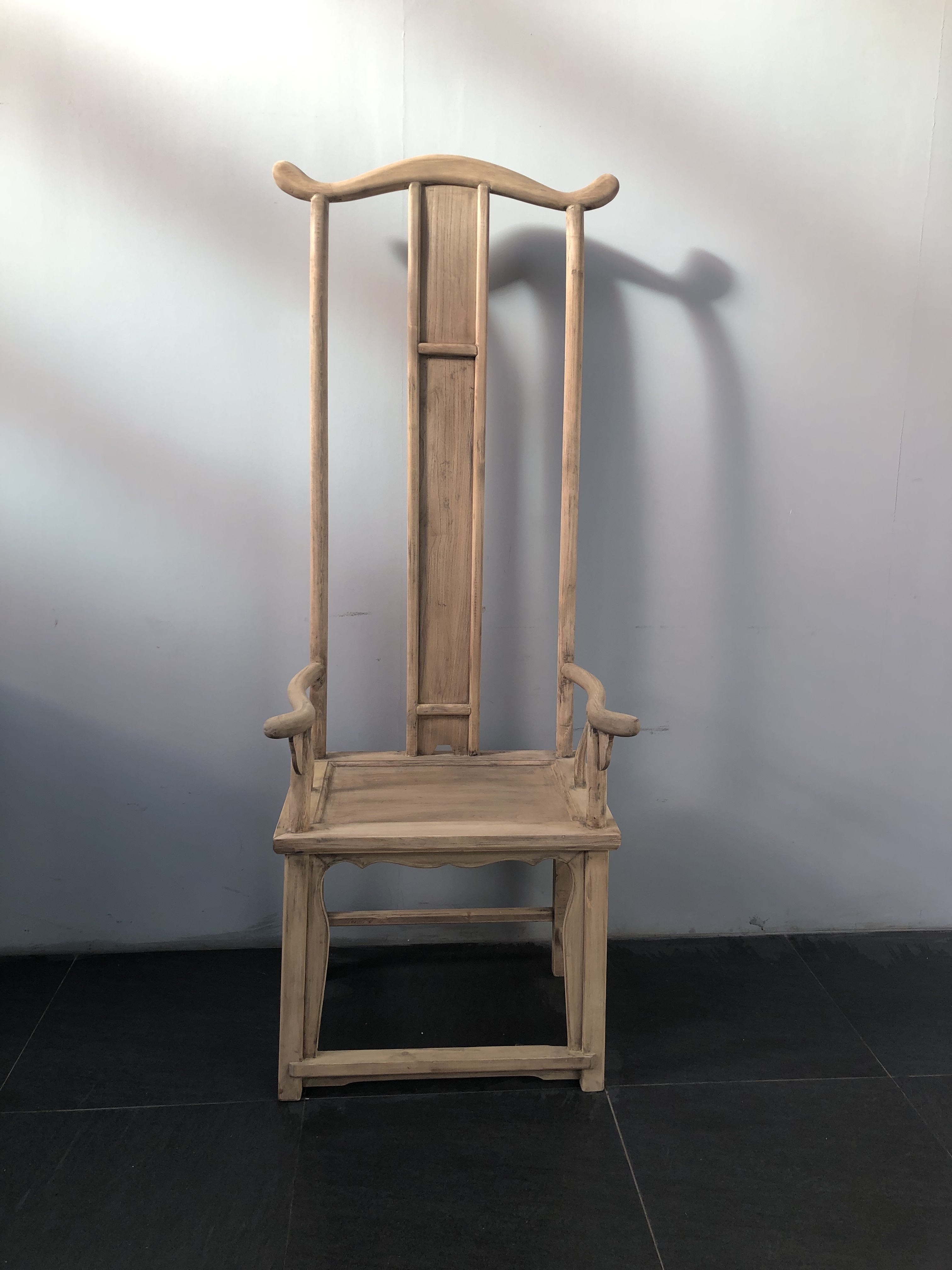 Chinese antique solid wood hign back chair