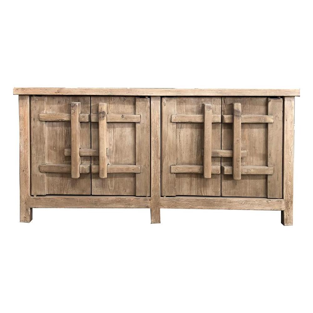 Chinese antique natural elm solid wood wardrobes