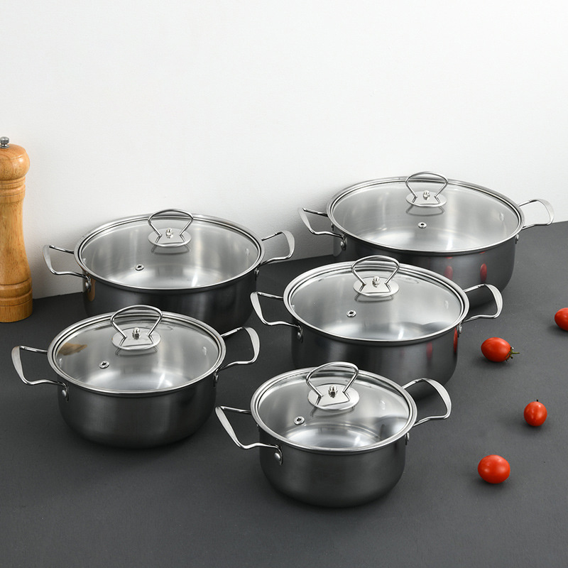 Kitchenware german stainless steel kitchen utensils cooking pots stainless steel sets cookware