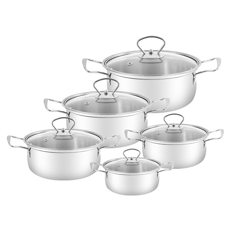 Kitchenware german stainless steel kitchen utensils cooking pots stainless steel sets cookware