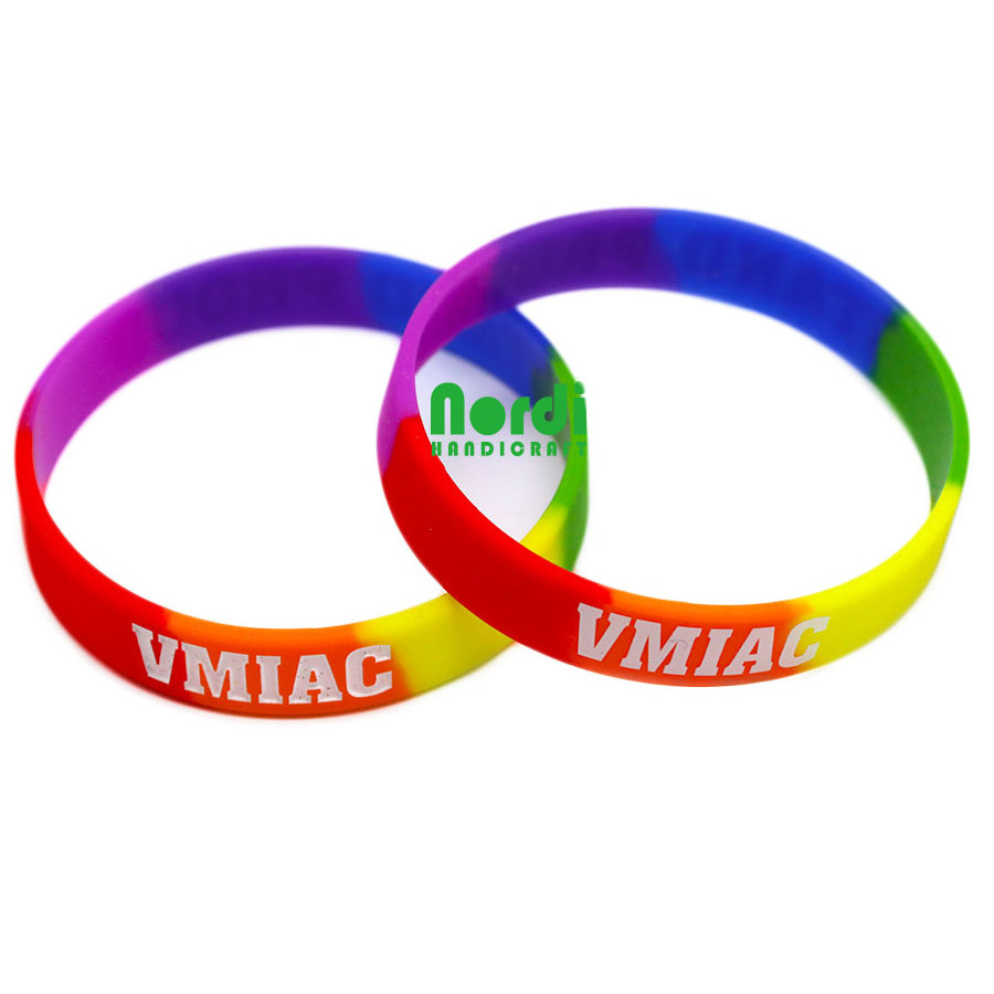 Cheap Price Custom High Quality Soft Silicone Debossed Bracelet Sport Rubber Wristband With Printing Logo