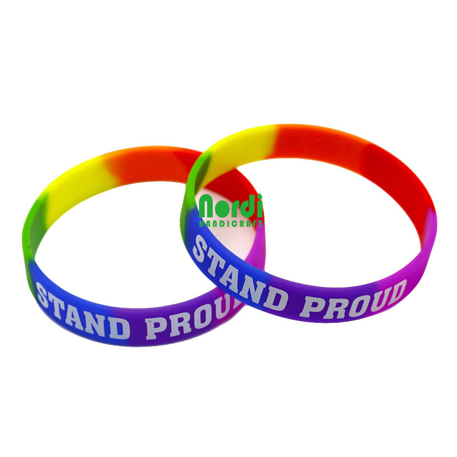 Cheap Price Custom High Quality Soft Silicone Debossed Bracelet Sport Rubber Wristband With Printing Logo