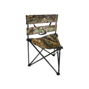 Factory sale various Foldable polyester steel tube Duck Hunting Tripod Stool with backrest Folding Chair