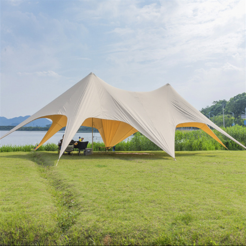 Customizable Outdoor Party waterproof Twin Peaks Tents double pole star shaped large Anti-UV marque wedding tents