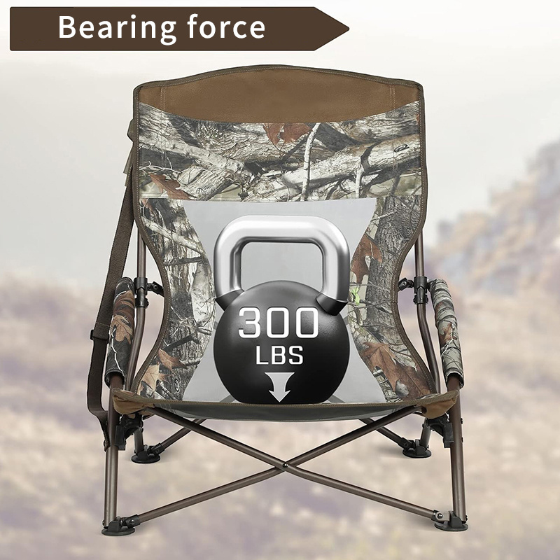 Outdoor Portable Folding Camping  Director Beach Chair foldable low seat turkey  hunting  camo chair