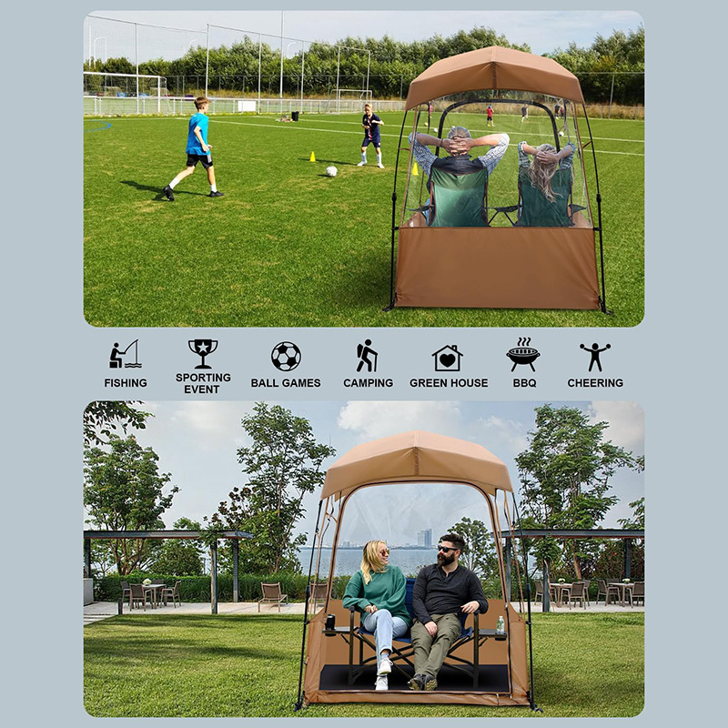 Outdoor Events Sports 360 View  Weather Proof Pod Bubble Clear View Tent Shelter with Extra Top Cover Camping Automatic Tent