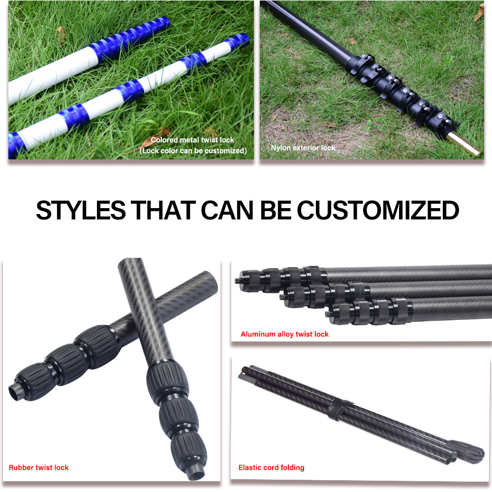 SW Telescoping Carbon Fiber Tubes with Twist Locking telescopic pole extension pole telescopic pole