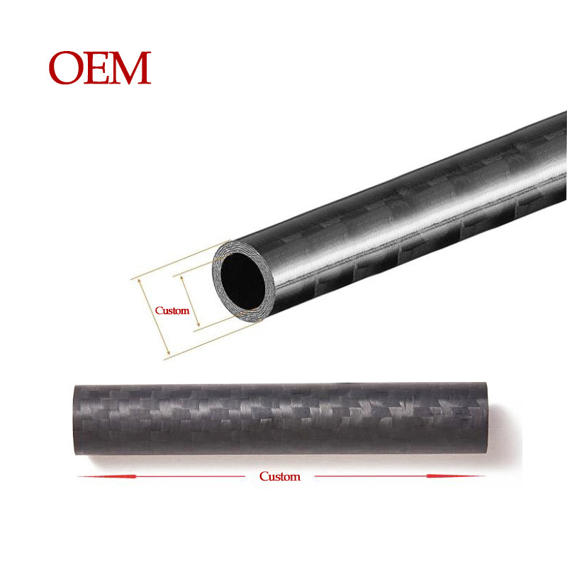 carbon fiber tube ultra stiff 10 20 30 inch custom length epoxy resin