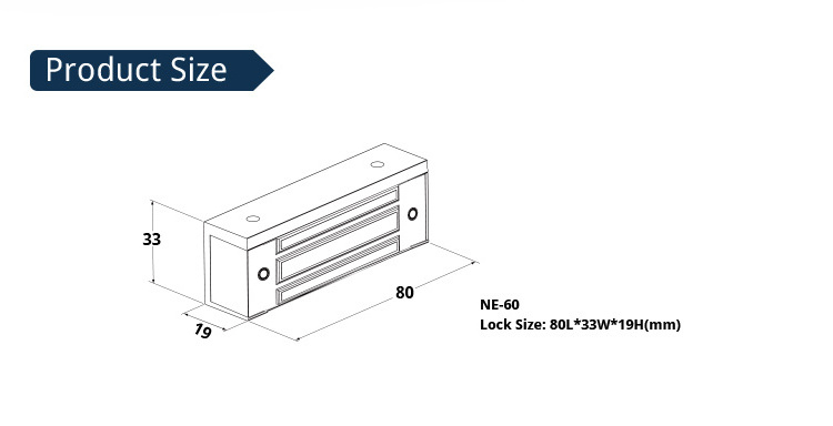 Door Access Control 60KG Magnetic Lock 100LBS Electronic Magnet Lock EM Mini Cabinet Lock