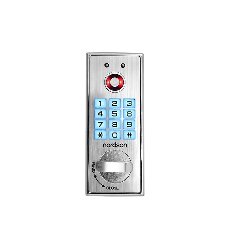 Nordson CE/Rohs 3xAA alkaline battery TM Card Product RFID metal cabinet door lock electric key lock storage combination lock