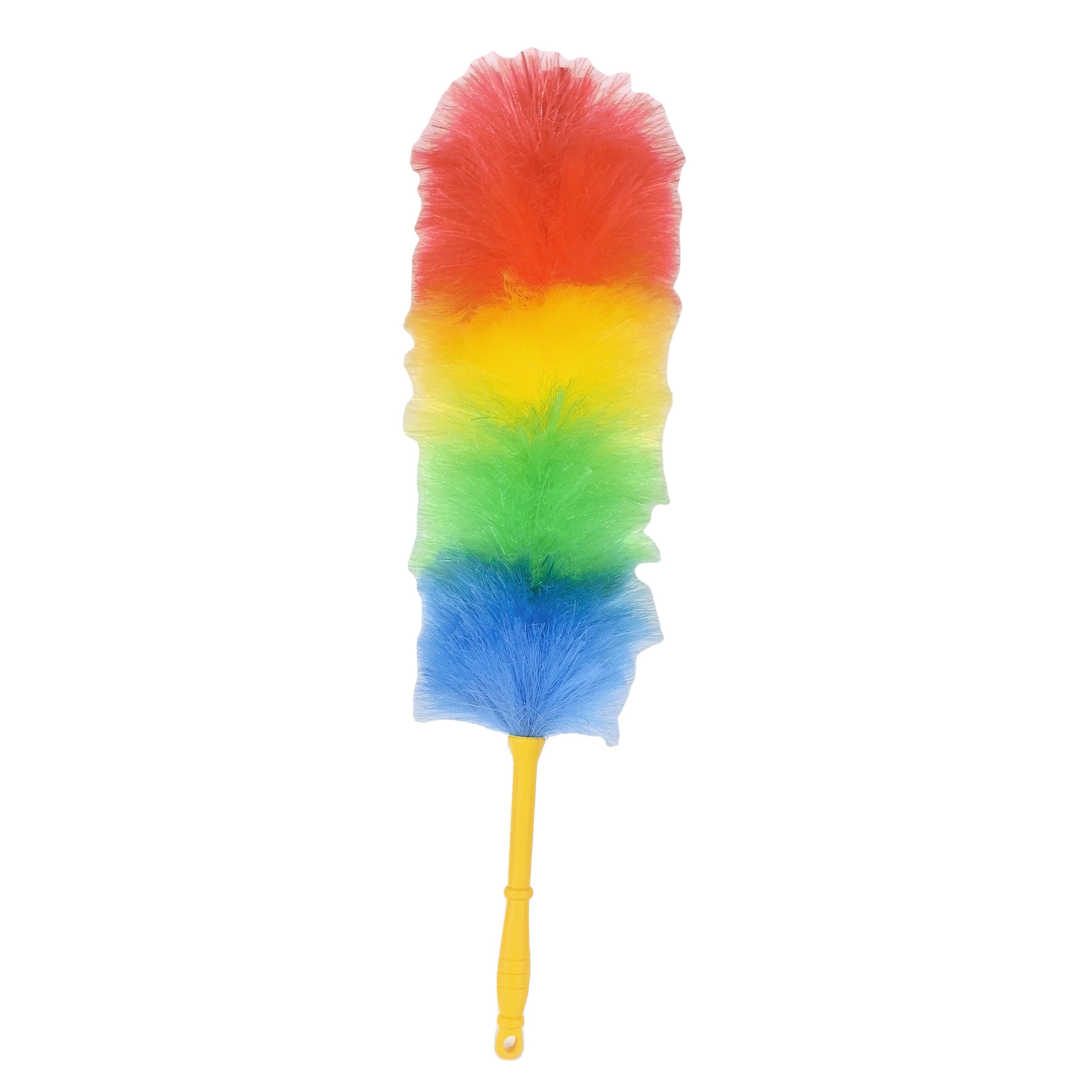 Household Microfiber 50g Feather Duster Flexible with Plastic Rubber Handle for Cleaning