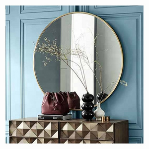 Norhs Wholesale Stainless Steel Frame Dia.600 Wall hanging Decoration round Mirror