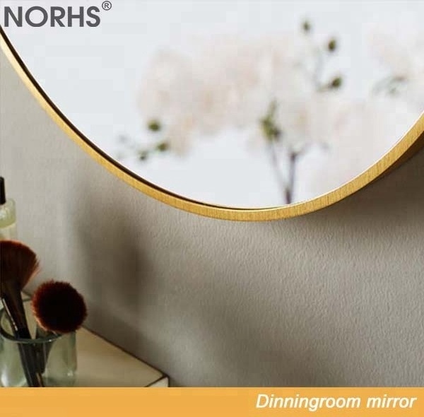 Norhs Wholesale Stainless Steel Frame Dia.600 Wall hanging Decoration round Mirror