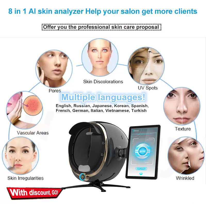 Home use face scanner skin analyzer machine facial visia skin analysis machine