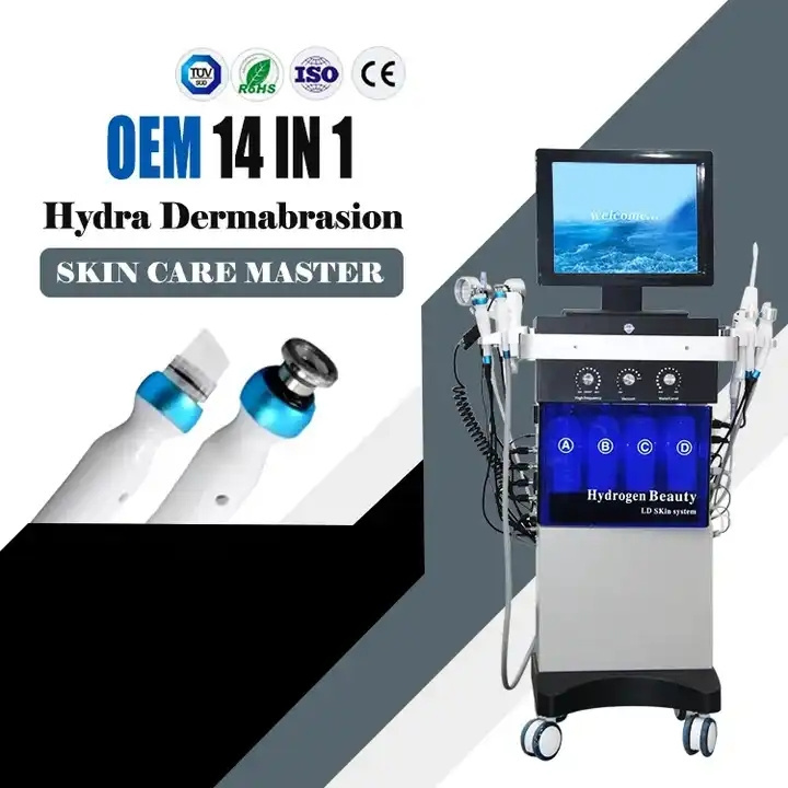 14 in 1 hydro Microdermabrasion Facial Machine Peeling Hydro Water Oxygen Facial Machine For Sale