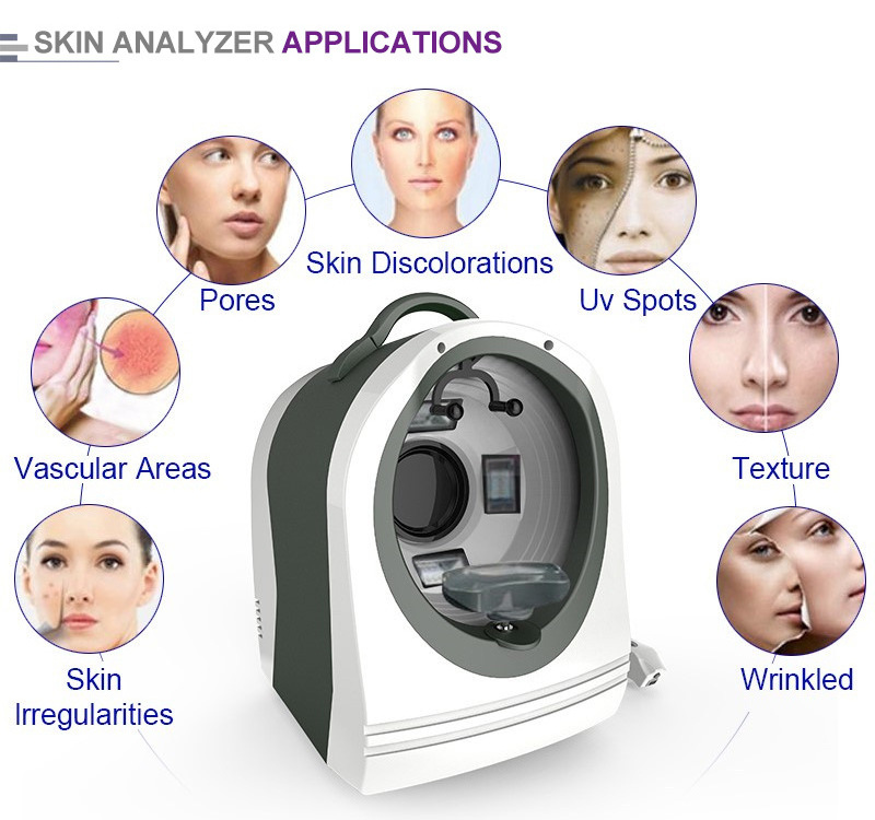 Factory portable free shipping 3D visia scanner/ skin analyzer/ facial skin analysis