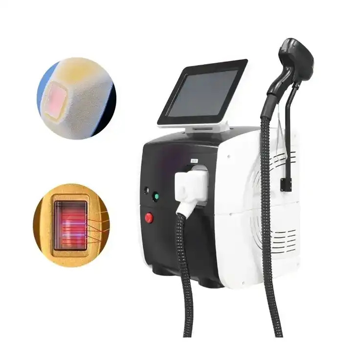 Newest model diode laser machine 755 808 1064 diode triple wave portable laser hair removal painless 808 diode laser